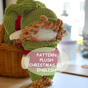 PDF VIRKMÖNSTER Docka Liten Älva, Handledning Plysch Amigurumi, Gosedjur