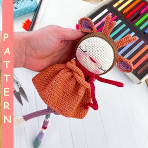 PDF Crochet PATTERN Amigurumi Doll Christmas Deer, Crochet Stuffed Toy, Best Gift Idea