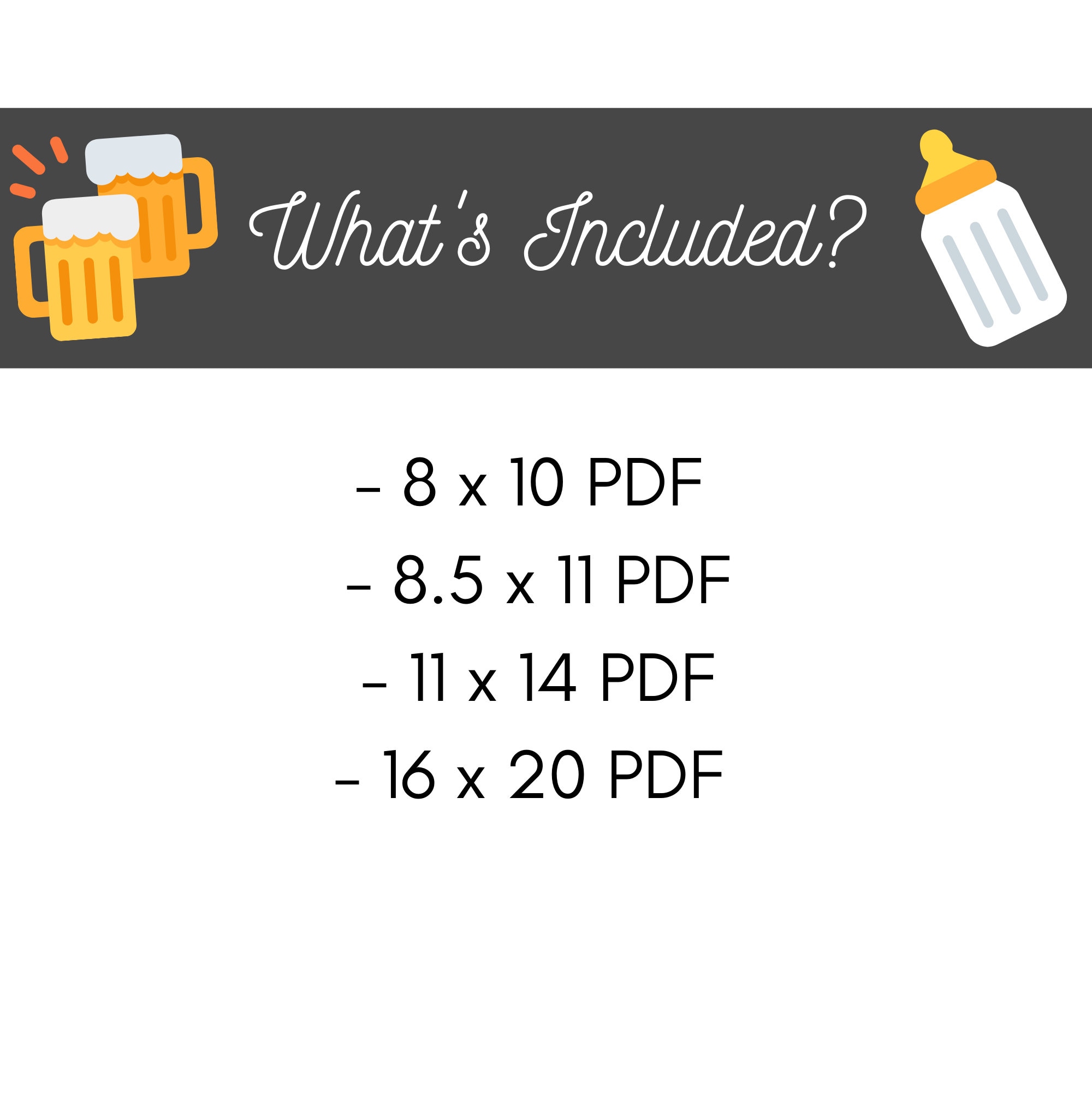 What s Your Baby Themed Craft Beer Name Baby Shower Game Etsy