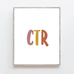 CTR afdrukbaar, kies de juiste kunst, LDS afdrukbare kunst, primaire kinderkunst, kinderkamer kunst, LDS decor, kinderkamer decor, doop cadeau