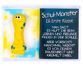 Einschulung Geschenk Junge, Schul-Monster