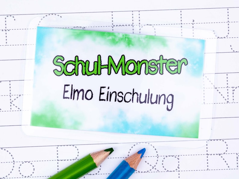 Einschulung Geschenk Junge, Schul-Monster Bild 2