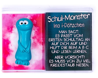 Schulanfang, Einschulungsgeschenk, Schul-Monster