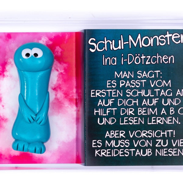 Schulanfang, Einschulungsgeschenk, Schul-Monster