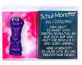 Einschulung Geschenk Junge, Schul-Monster