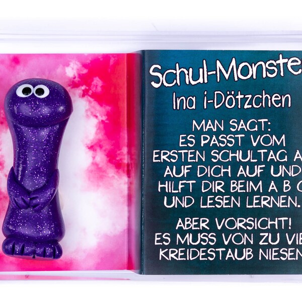 Einschulung Geschenk Junge, Schul-Monster