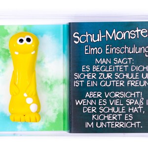 Einschulung Geschenk Junge, Schul-Monster Bild 1