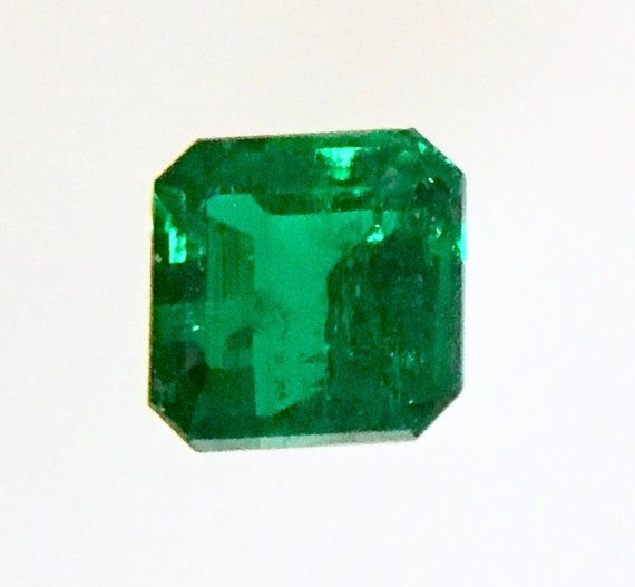 Gorgeous Natural Colombian Emerald .50 ct. | Etsy