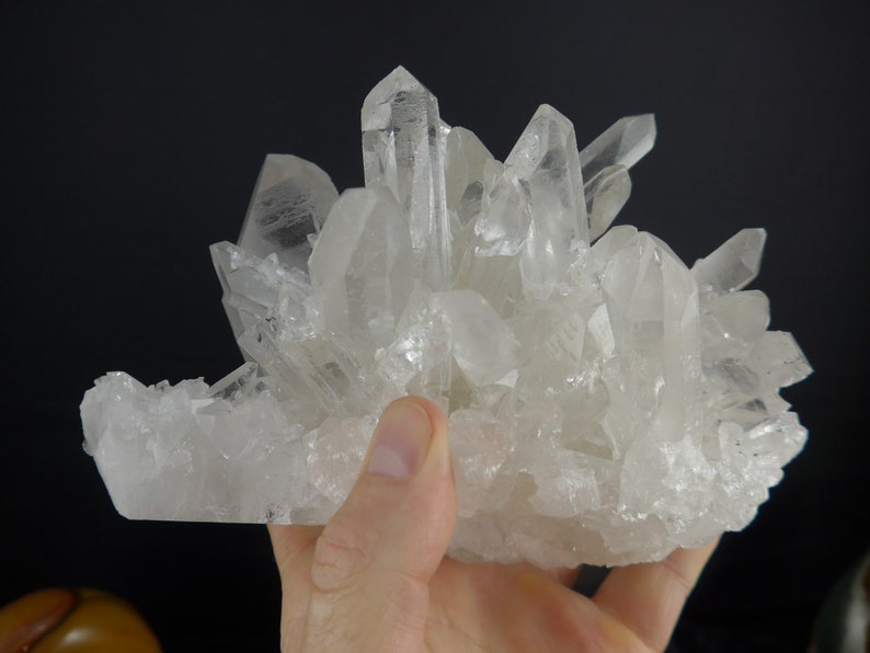 Clear Quartz Crystal Cluster The Crystal Cottage Of Vermont Etsy