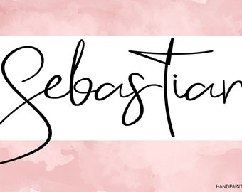 Embroidery font Cricut Font Modern Calligraphy Font Bold Font Software Download TTF Files Word Silhouette Photoshop Sebastian