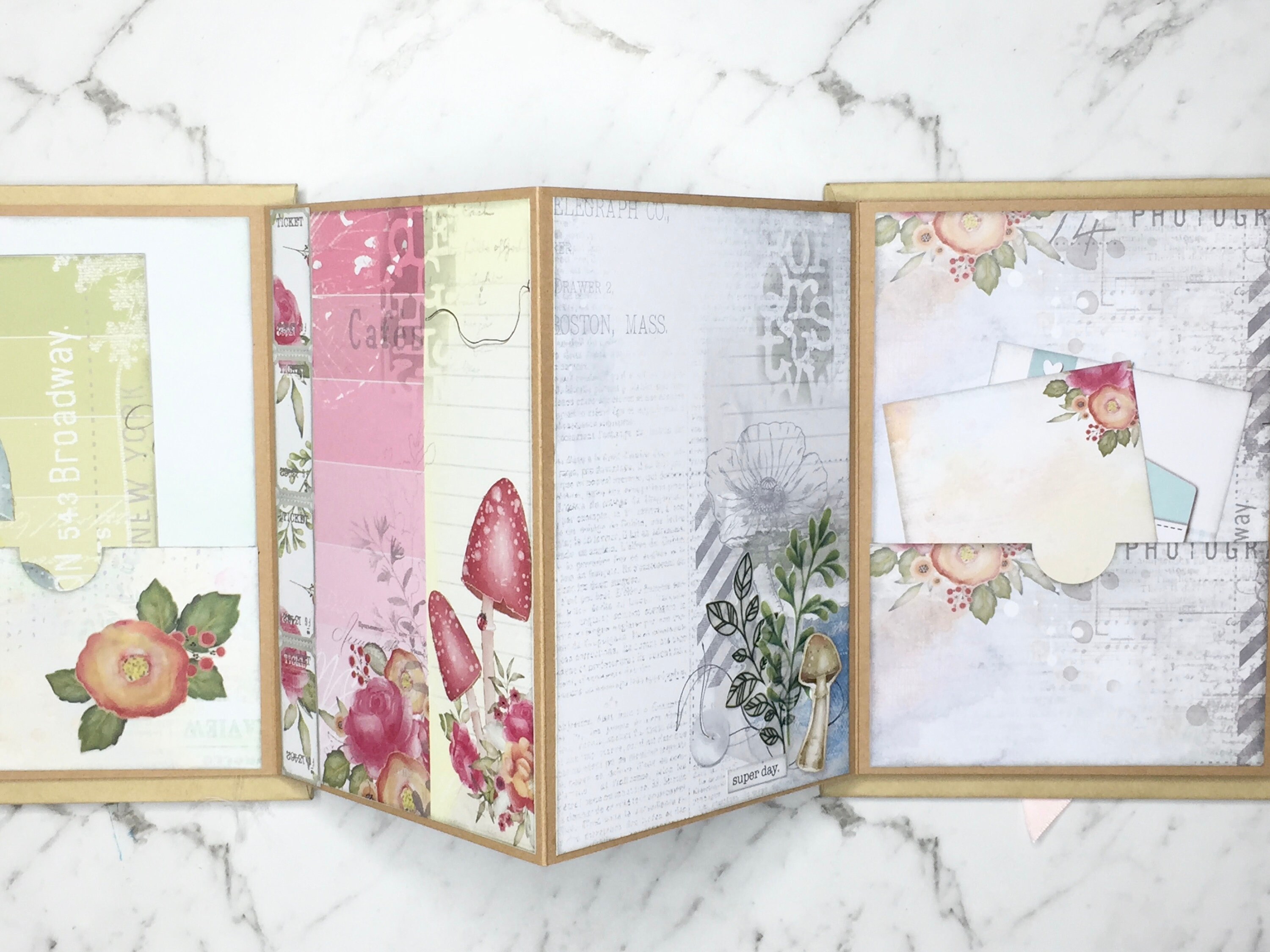 Handmade Photo Album Concertina Photo Book With Whimsical Etsy Australia