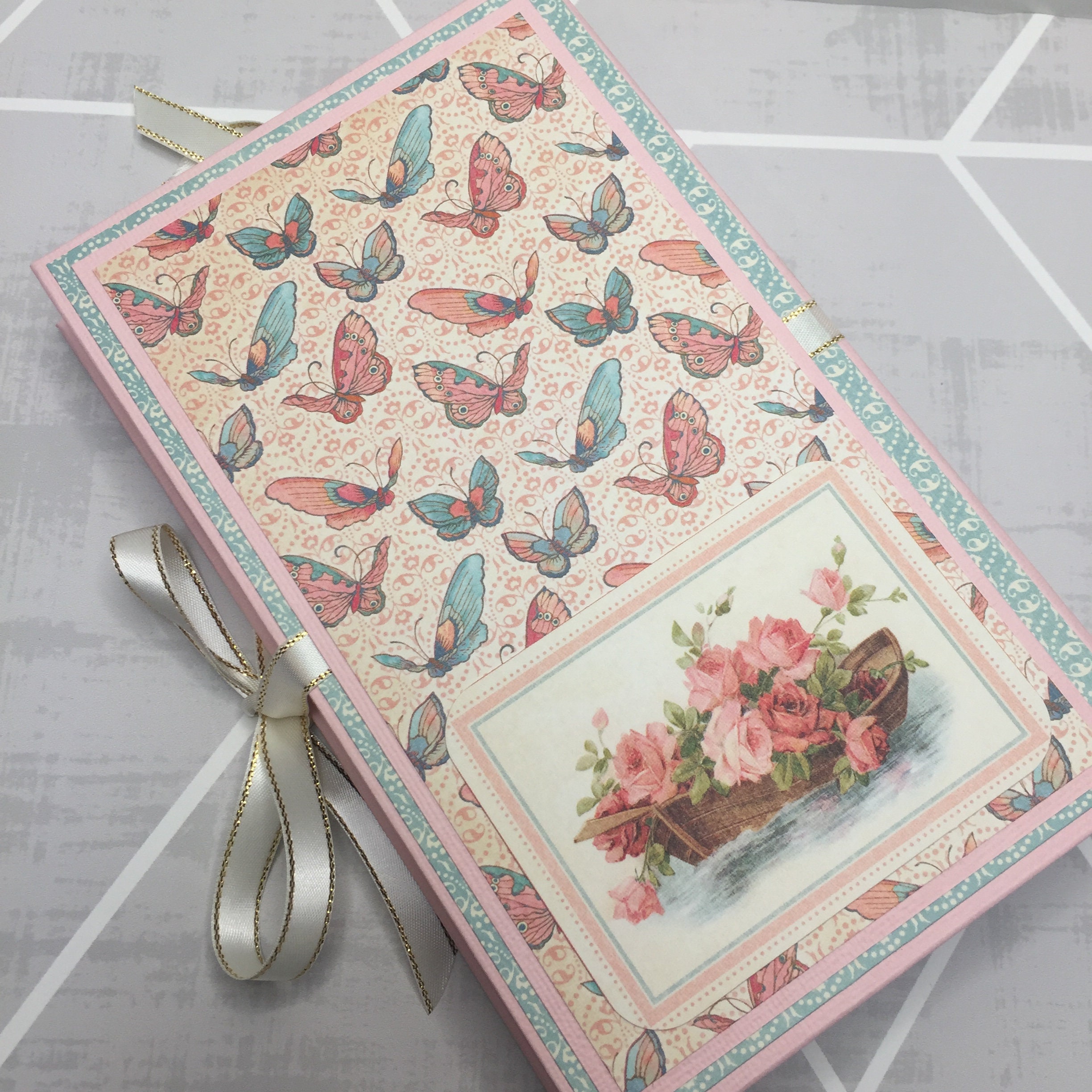 Handmade Butterfly Photo Album Mini Photo Album Graphic 45 Etsy