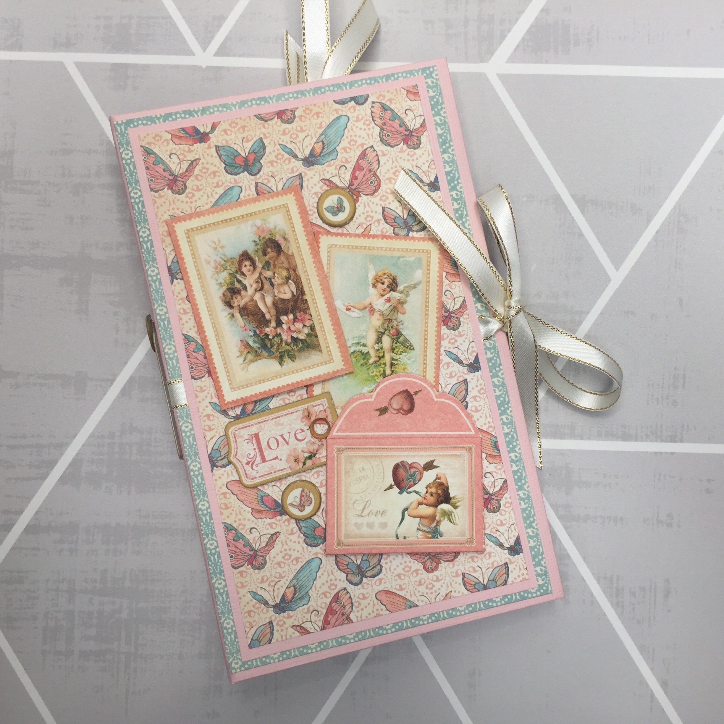 Handmade Butterfly Photo Album Mini Photo Album Graphic 45 Etsy