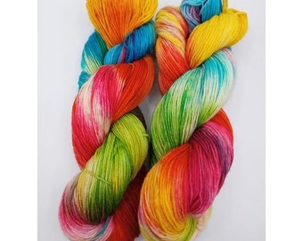 hand-dyed sock yarn, 4-ply, "Colour Pencils", Creative Corner,