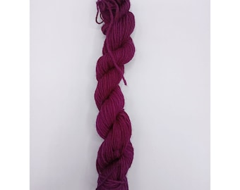 Mini - skein of fine sock yarn, hand-dyed, 4 ply, blackberry mottled, Creativ-Ecke, semisolid, uni,