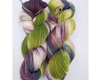 hand-dyed sock yarn, 4-ply, "Almsee", Creativ-Ecke,