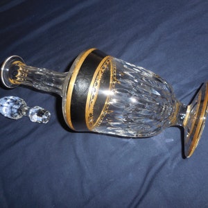 Saint Louis France Carafe Crystal Stella Platinum undamaged rare find