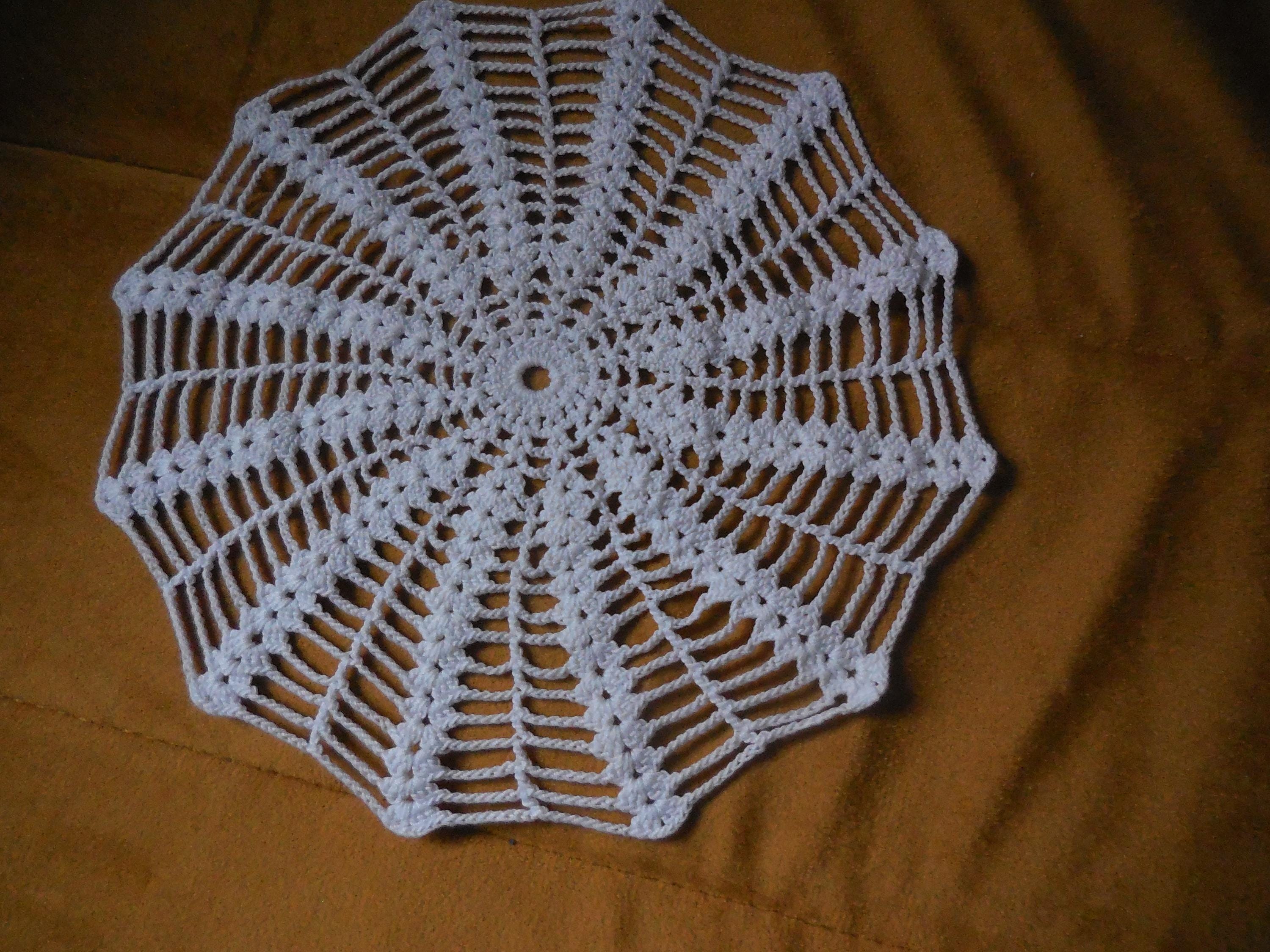Napperons Au Crochet – Fait Main – Coton écru – Ronds 14 Cm – Lot De 6