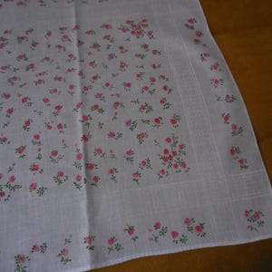 6x Damen Taschentücher Baumwolle - Spitzenrand 25x25cm Weiß