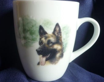 Tasse  mit Schäferhund