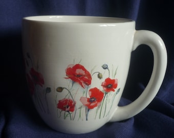 Mega big cup of corn poppies