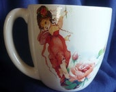 Mega Big mug with a sweet Elf Rose
