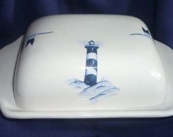 Butter dish ship ahoy unique piece