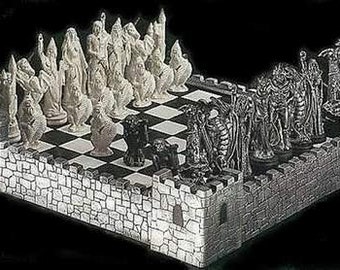 Chess game of a special kind Absolutely unique Only 1 available Game, chess, handmade, unique piece