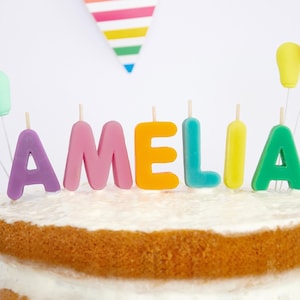 Birthday Candles - Beeswax Letter Cake Candles
