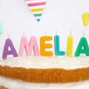 Birthday Candles - Beeswax Letter Cake Candles