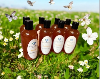 Gel de baño facial y corporal con cúrcuma