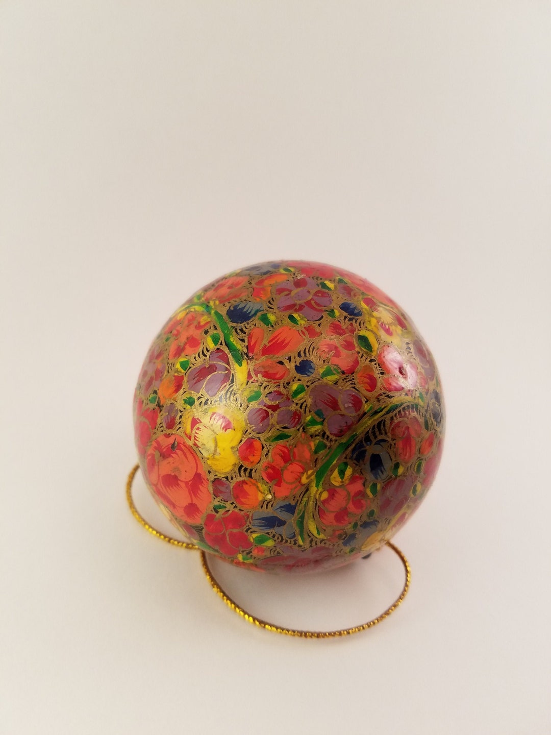 Lot De Perles En Papier Mâché Peintes à La Main & Boules Millefiori - Multicolores - Neuf Pour Création Bijoux