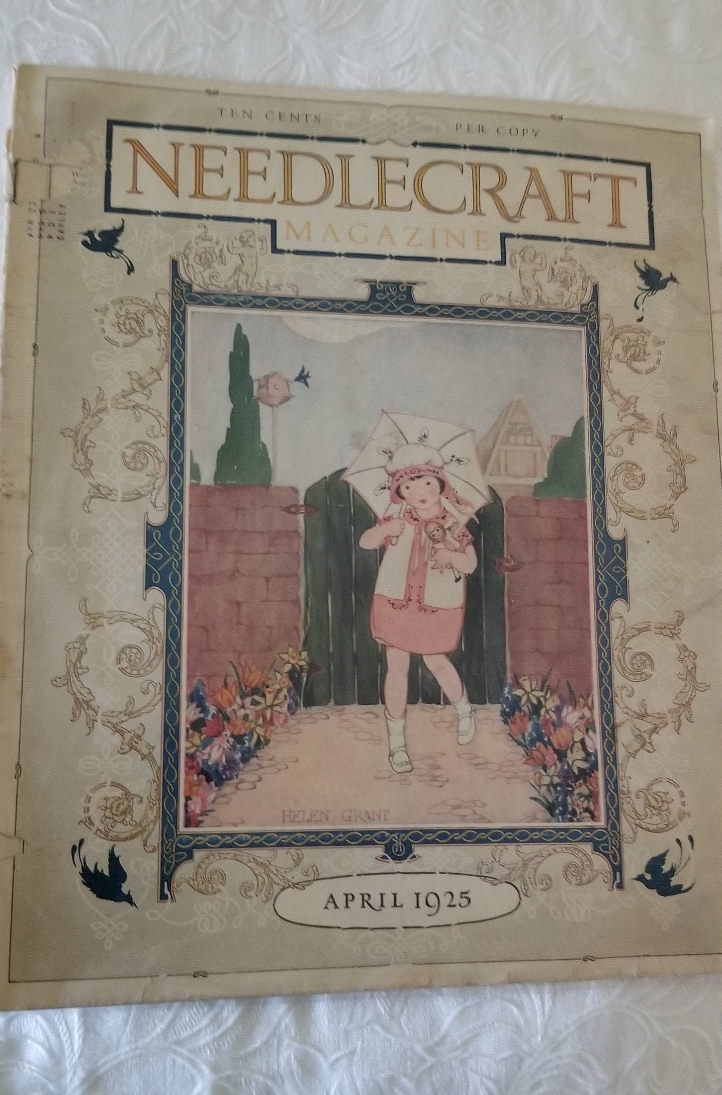 Vintage Needlecraft Magazine April 1925 Etsy