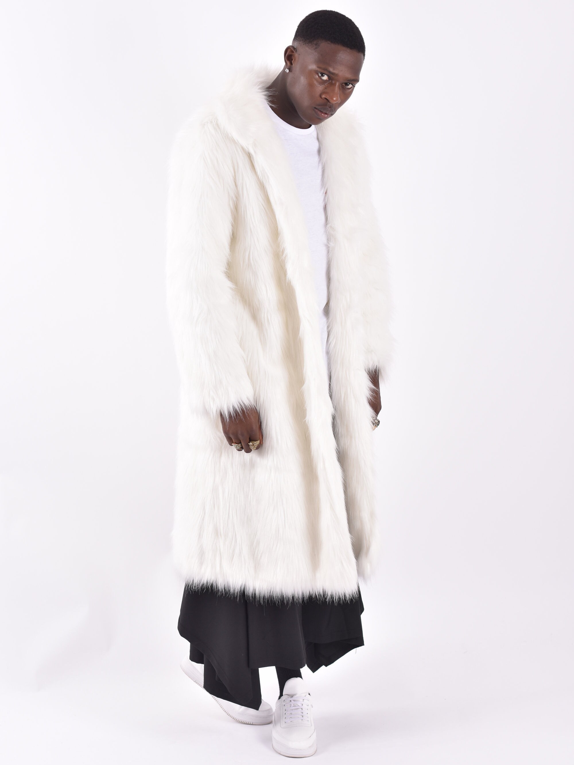 size 24 faux fur coat