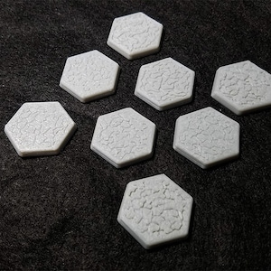 3D Printable Savanna/Dessert Hex Bases for Battletech and other tabletop games