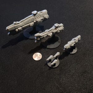 FDM Freundliche Kernflotte 2 für OPR Warfleets ftl und andere Weltraum Taktik Spiele (3D Druckbare STLS - Dateien)