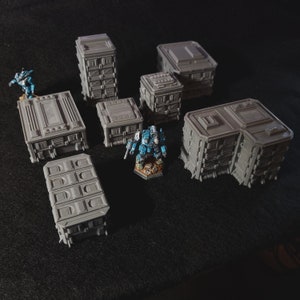 STLS - 7 Modular building models for Alpha Strike/BTech/6mm scifi