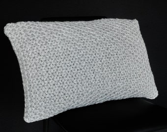 Pillow,pillowtopillow cover,40 x 60 cm,ticking,rectangular,cotton,mohair,synthetic fiber,jasmine pattern,handmade,decorative,light grey,home décor