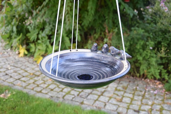 Vogeltränke zum Aufhängen, anthrazit