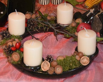 Adventsring mittel, dunkelgrün
