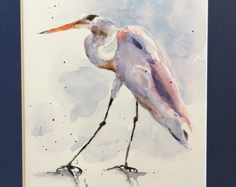 Hermosa gran gar heron