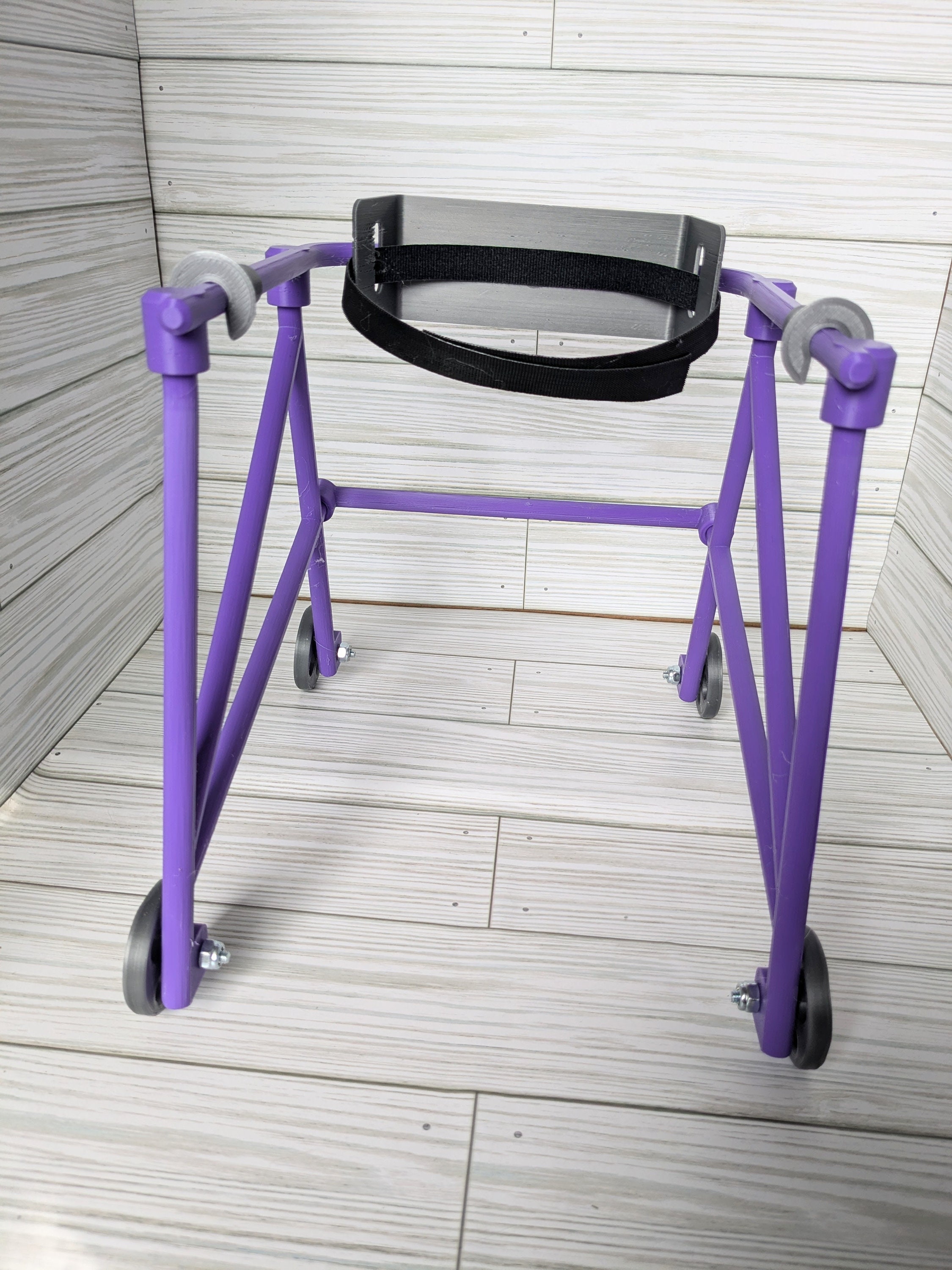 Purple 18-inch Doll Walker, Doll Gait Trainer, Doll Disability 