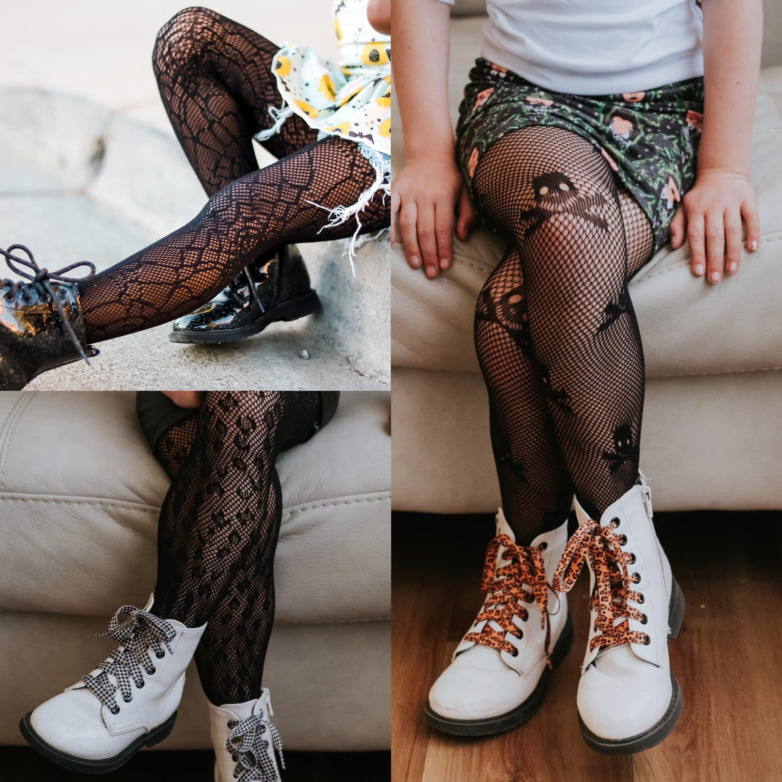 8 Pairs Halloween Fishnet Tights Skull Stockings Spider Web Tights Gothic  Tights Mesh Patterned Pantyhose Stockings Skeleton Leggings Black Lace  Women