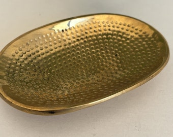 Moroccan Handcrafted Solid Brass Soap Dish: Elegance for Your Bathroom.