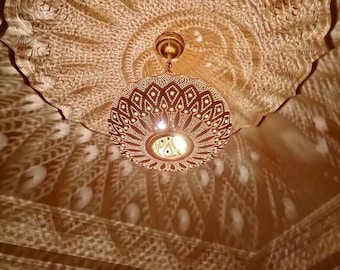 Moroccan pendant light, Brass lamp , Ceiling Light, Moroccan pendant fixtures , Hanging Lamp , Lampshades Lighting New Home Decor Lighting