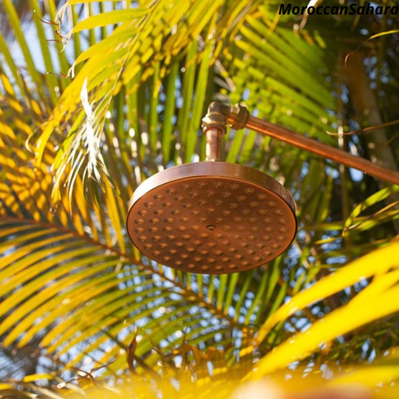 Unlacquered Solid Copper Shower Head , Shower Head , Copper Shower Head ...