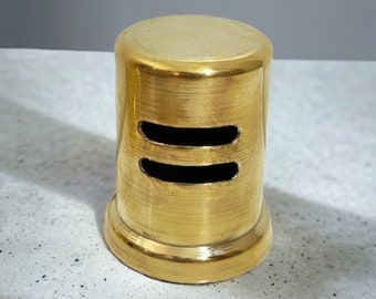 Unlacquered Brass Air Gap Cover, Solid Brass Dishwasher Air Gap Cover, Golden color