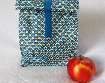 Wetbag, Lunchbag groß, Frühstücksbeutel, Kulturbeutel, beidseitig beschichtet