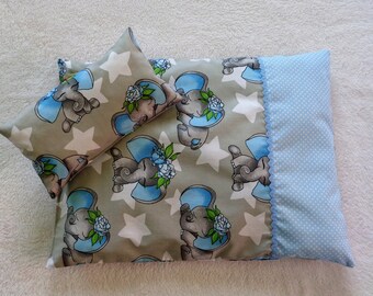 GOKI Puppenbettzeug Frühlingserwachen Puppenbetten Kopfkissen Oberbett Decke GOKI Puppenbettzeug Frühlingserwachen Puppenbetten Kopfkissen Oberbett Decke