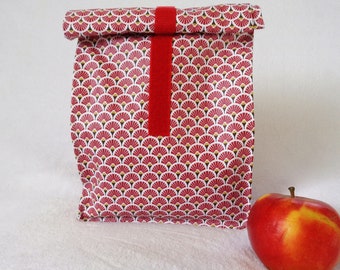 Wetbag, Lunchbag groß, Frühstücksbeutel, Kulturbeutel, beidseitig beschichtet